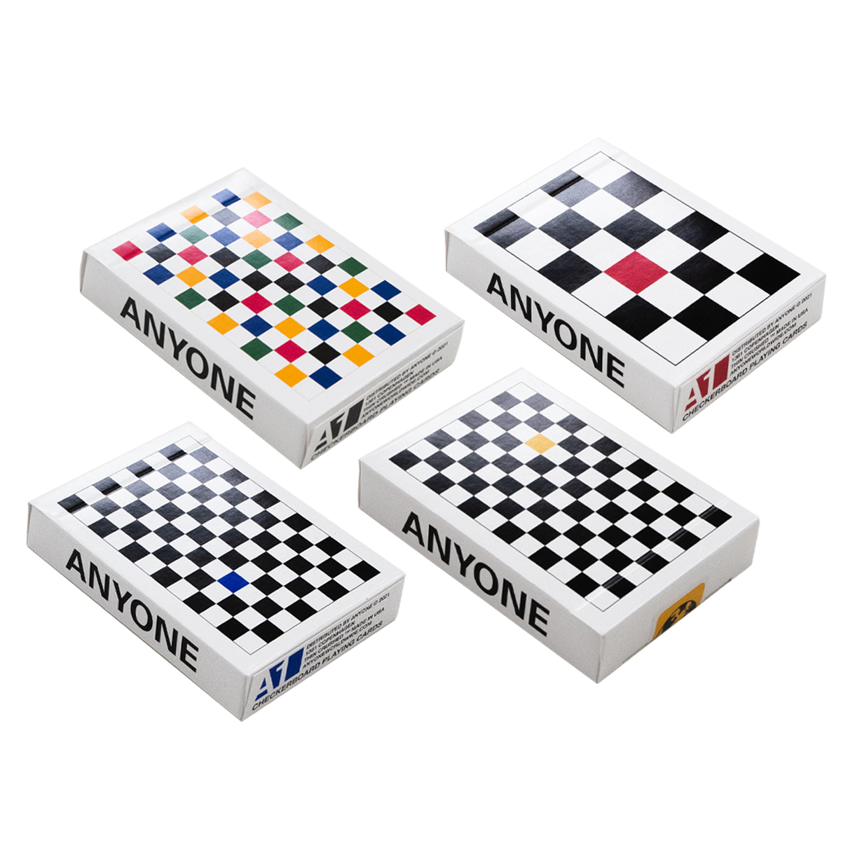 ANYONE CHECKER BOARD 6種セット Checkerboard Series Playing Cards by Anyone – TCC Playing Cards