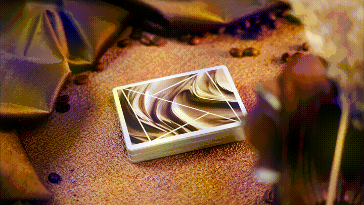 Flexible Mocha Mousse Playing Cards by TCC