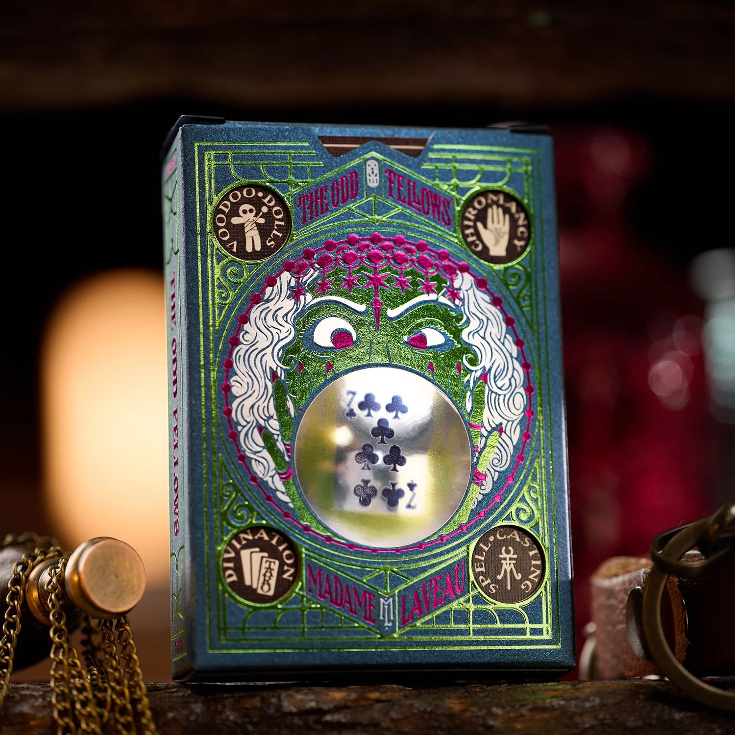 Madame Laveau Blue Playing Cards by Stockholm17