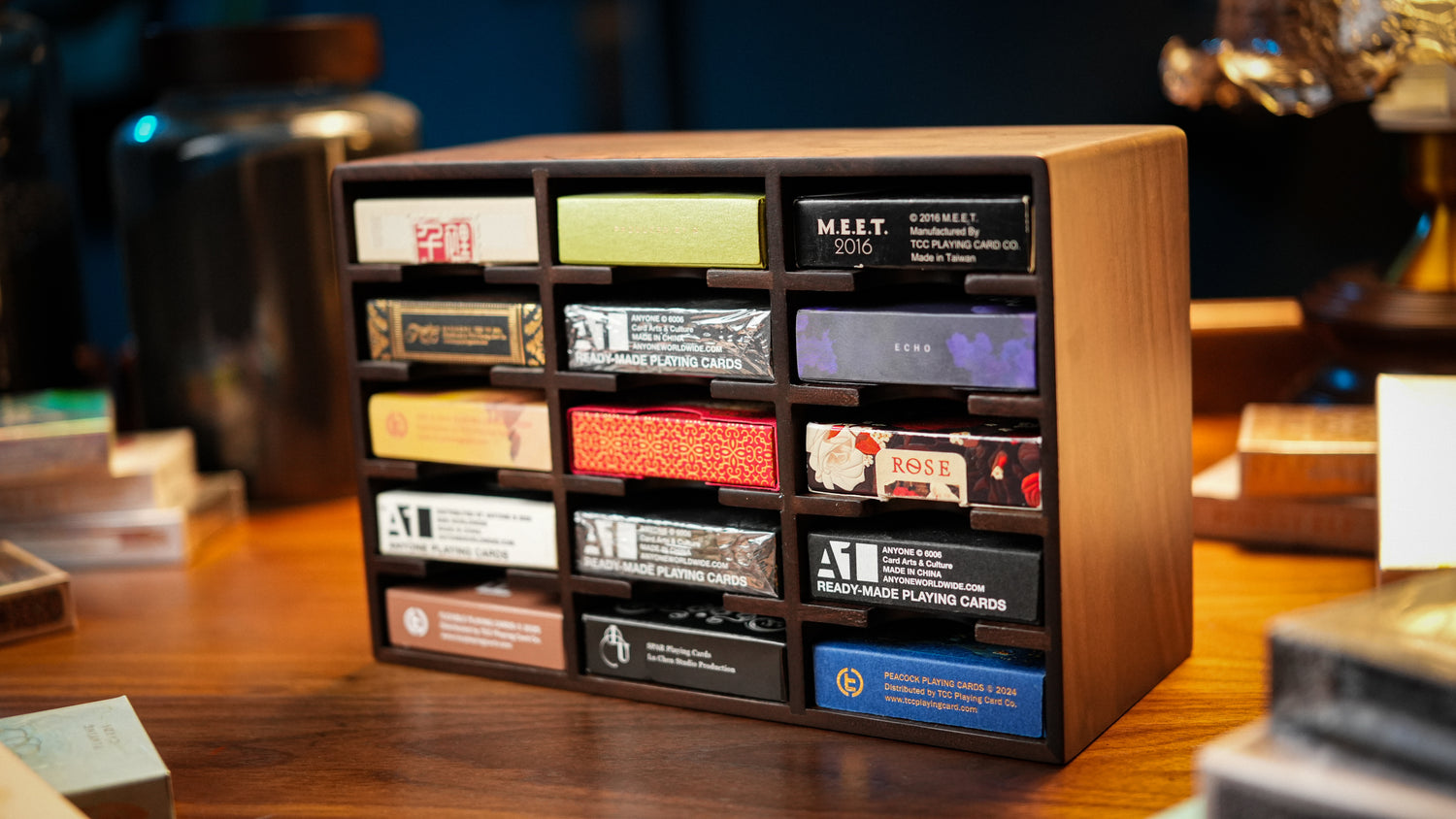 Wooden Playing Cards Cabinet by TCC