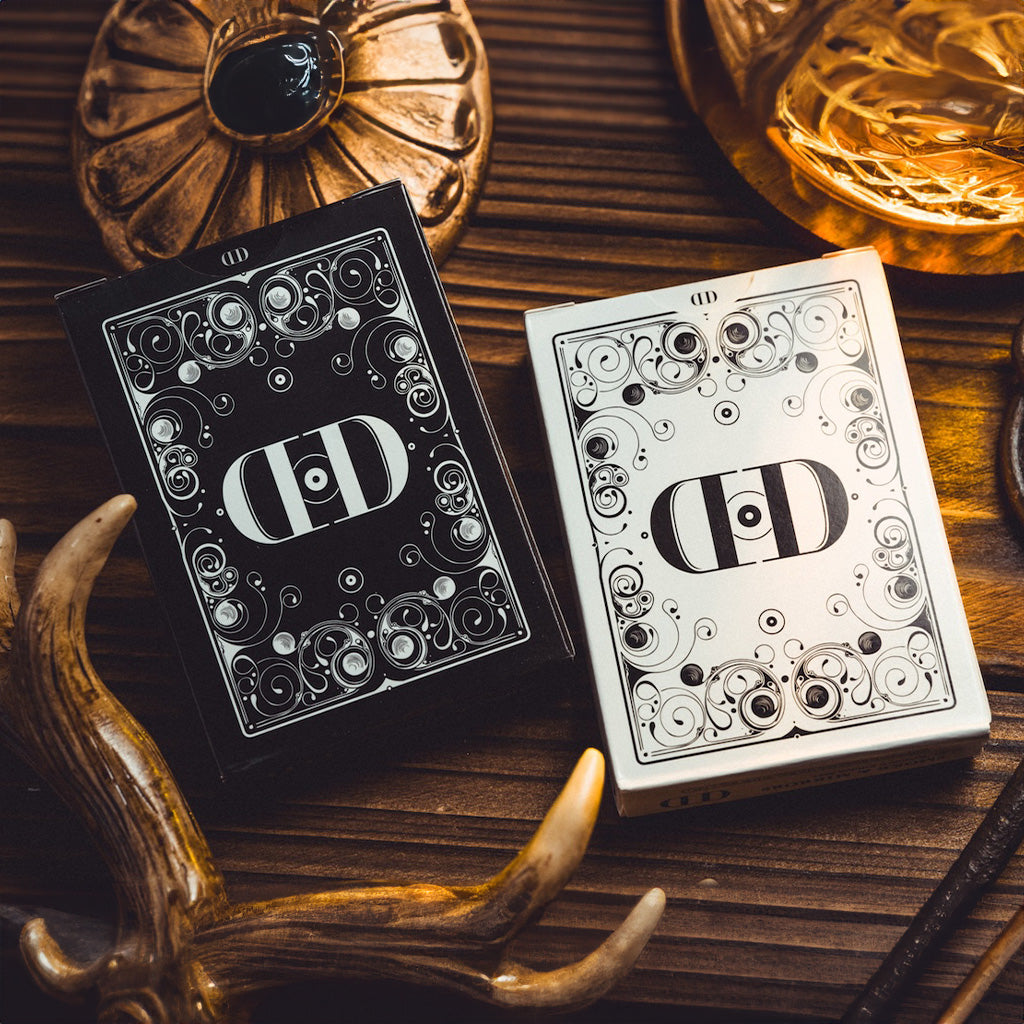 Smoke & Mirrors V1 Relaunch Black/White Playing Cards