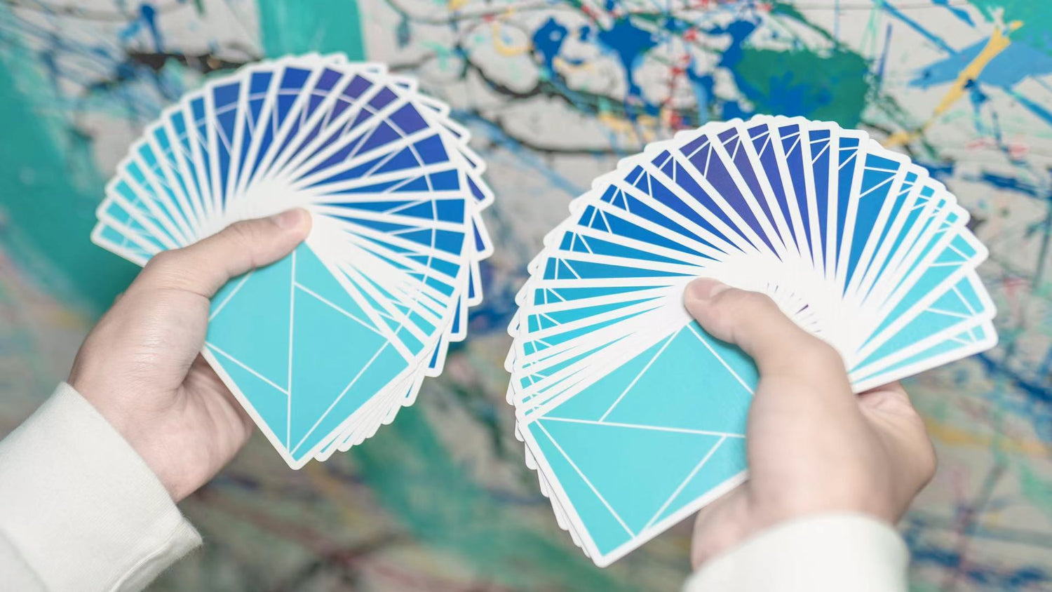 Flexible Blue Gradient Playing Cards by TCC