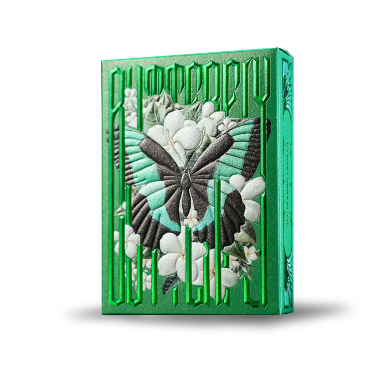 Emerald Green Morpho Playing Cards by TCC Fashion