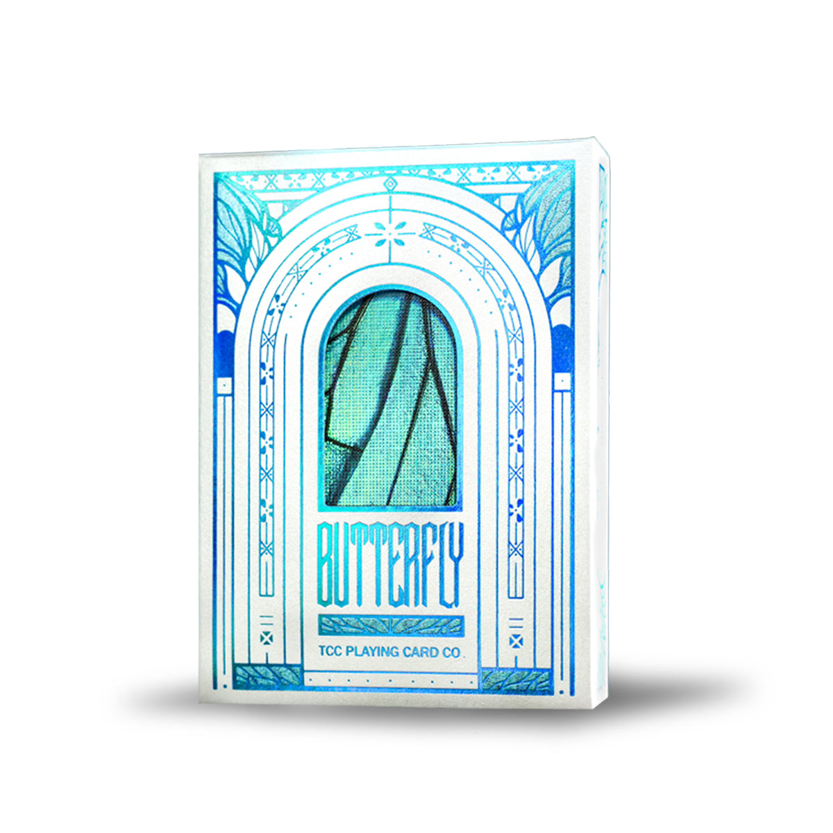 Prism Blue Morpho Playing Cards by TCC Fashion
