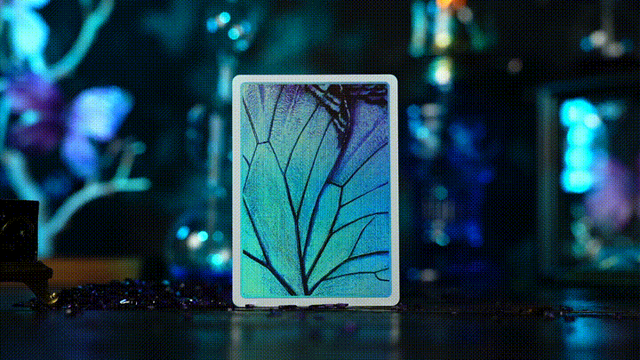 Prism Blue Morpho Playing Cards by TCC Fashion