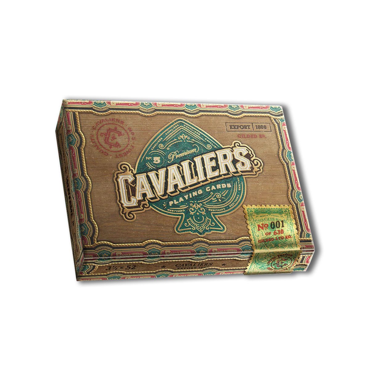 Cavaliers Gilded Export 1800 Ltd Ed Playing Cards by Kings & Crooks