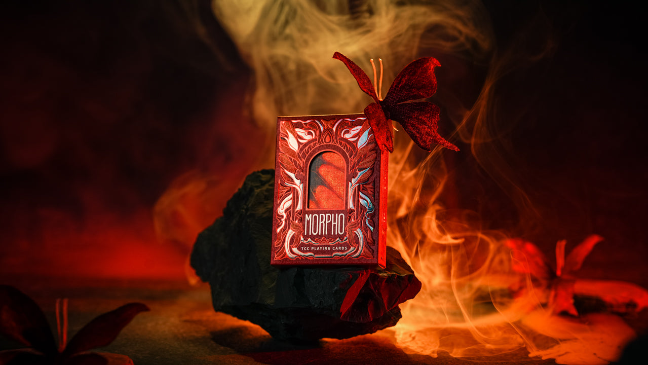 Morpho V2 Carmine Playing Cards by TCC Fashion