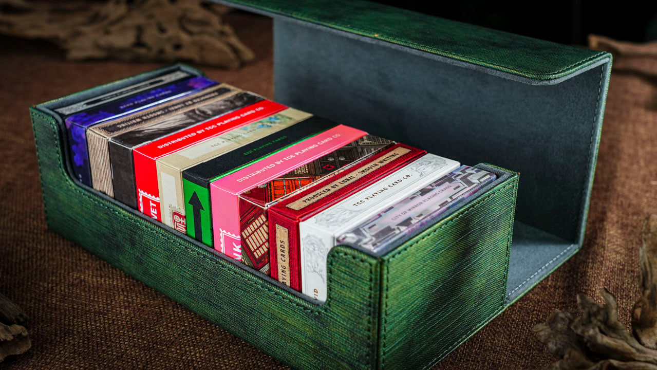 Peacock-Textured Playing Card Collection Case by TCC