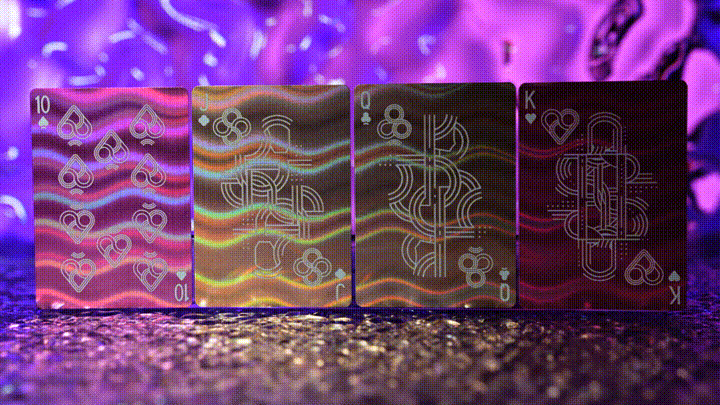 Rainbow HOLO V2 Playing Cards by TCC Fashion
