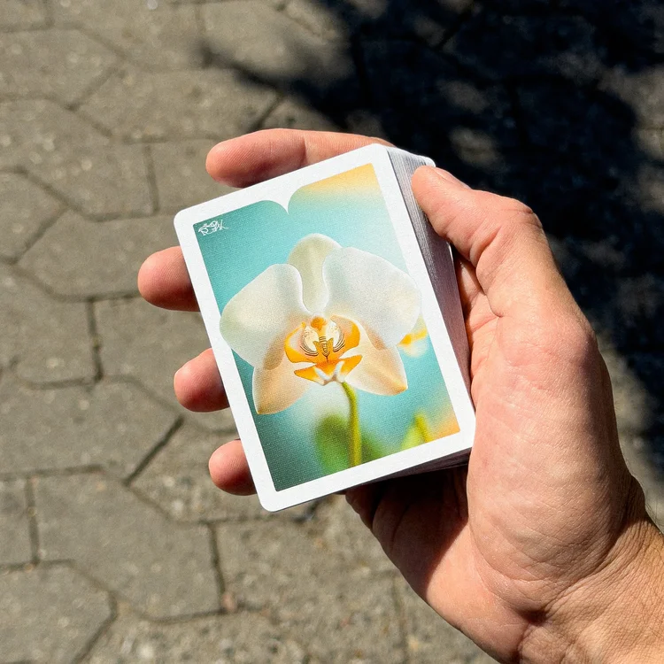 Sepal Orchid Playing Cards by Dealersgrip