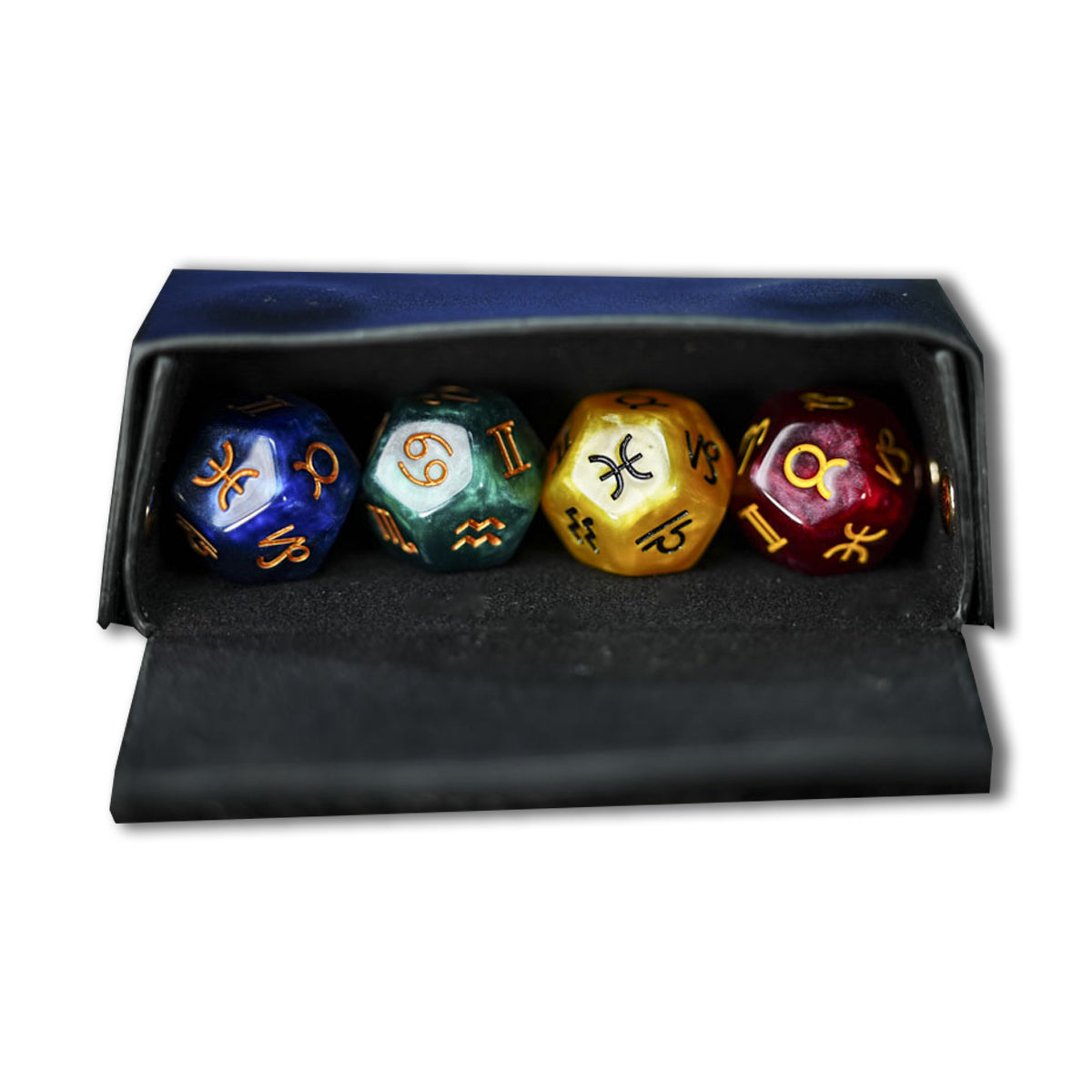 Zodiac Dice Leather Case by TCC