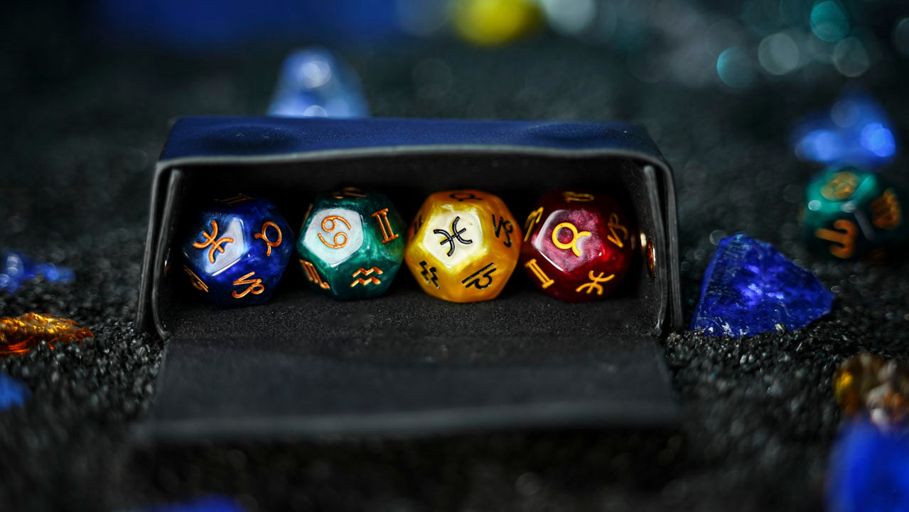 Zodiac Dice Leather Case by TCC