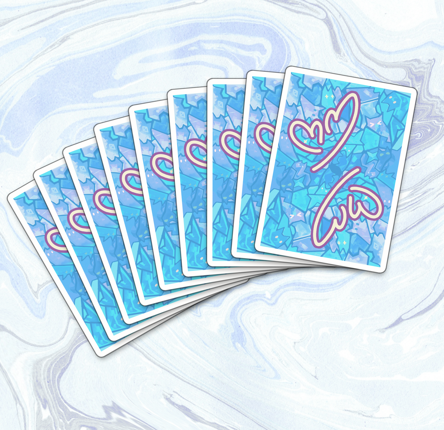 Wizard Cat Blue Playing Cards by Barry