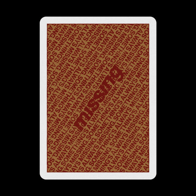 NY Slims Red/Gold Playing Cards by Missing