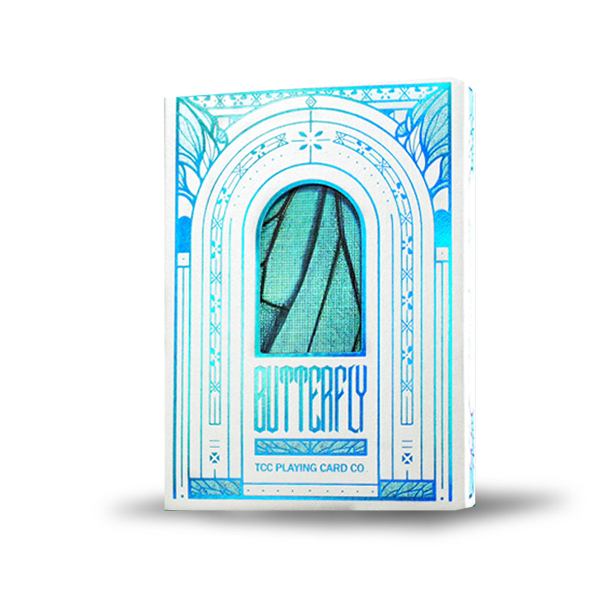 Prism Blue Morpho Playing Cards by TCC Fashion