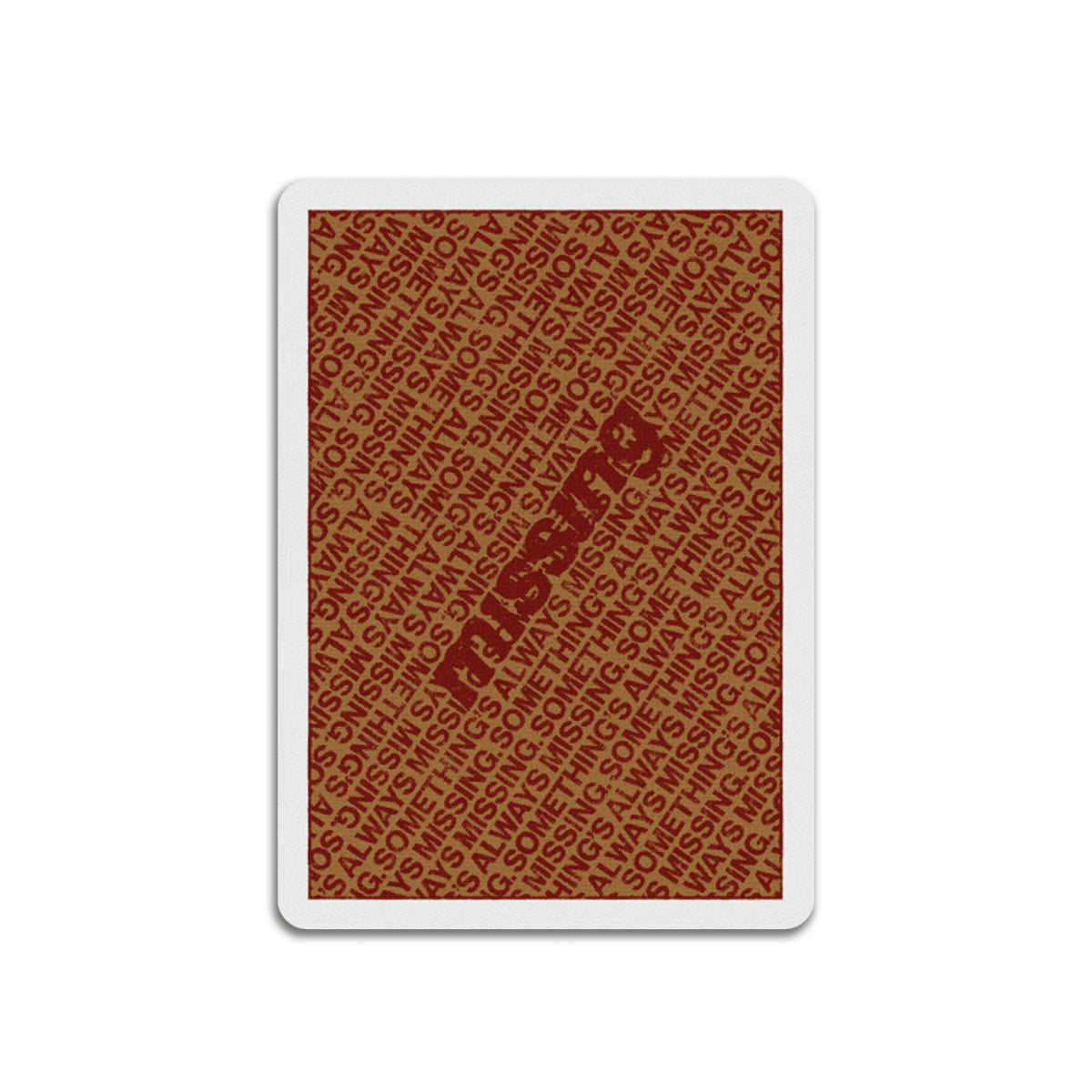 NY Slims Red/Gold Playing Cards by Missing