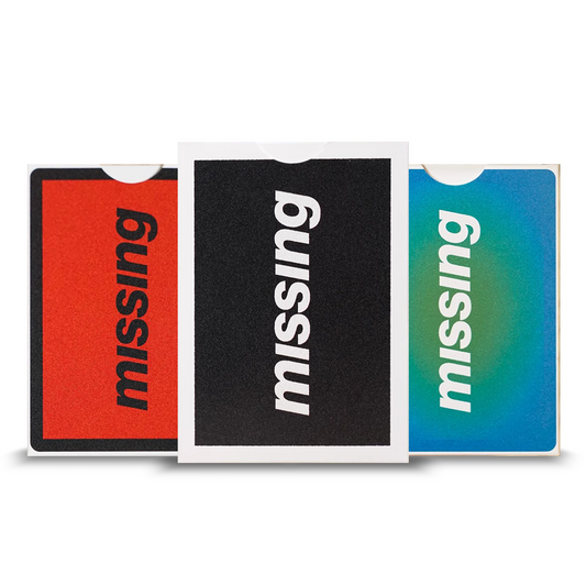 Missing Base Playing Cards by Missing